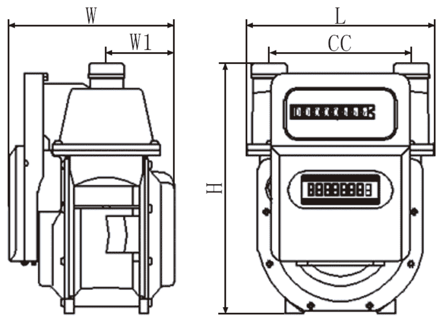 Smart NB-IoT Wireless Remote-Read Gas Meter