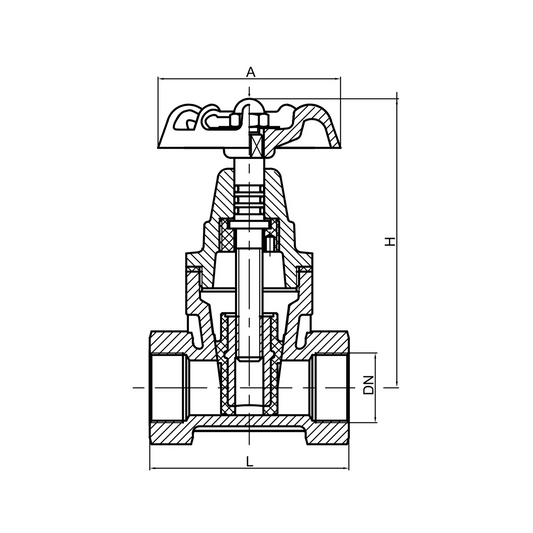 Nodular cast iron soft sealing gate valve YH-1001