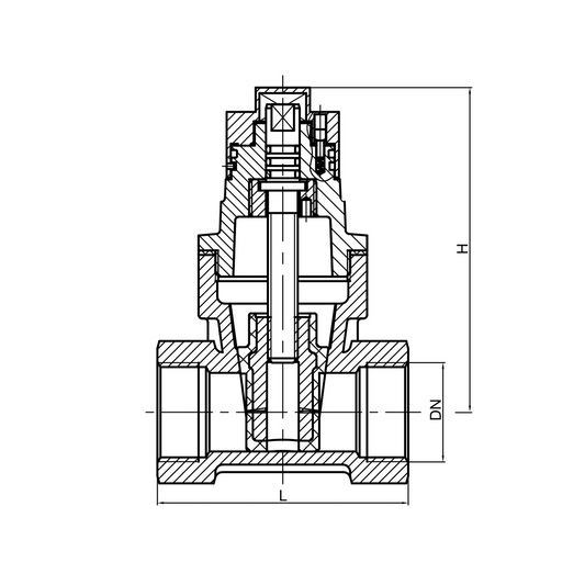 Magnetic anti-theft nodular cast iron soft sealing gate valve YH-1002
