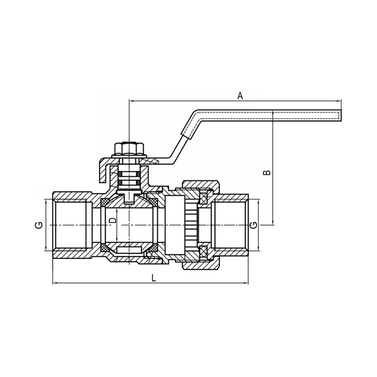 Brass valve (F/F) YH-213