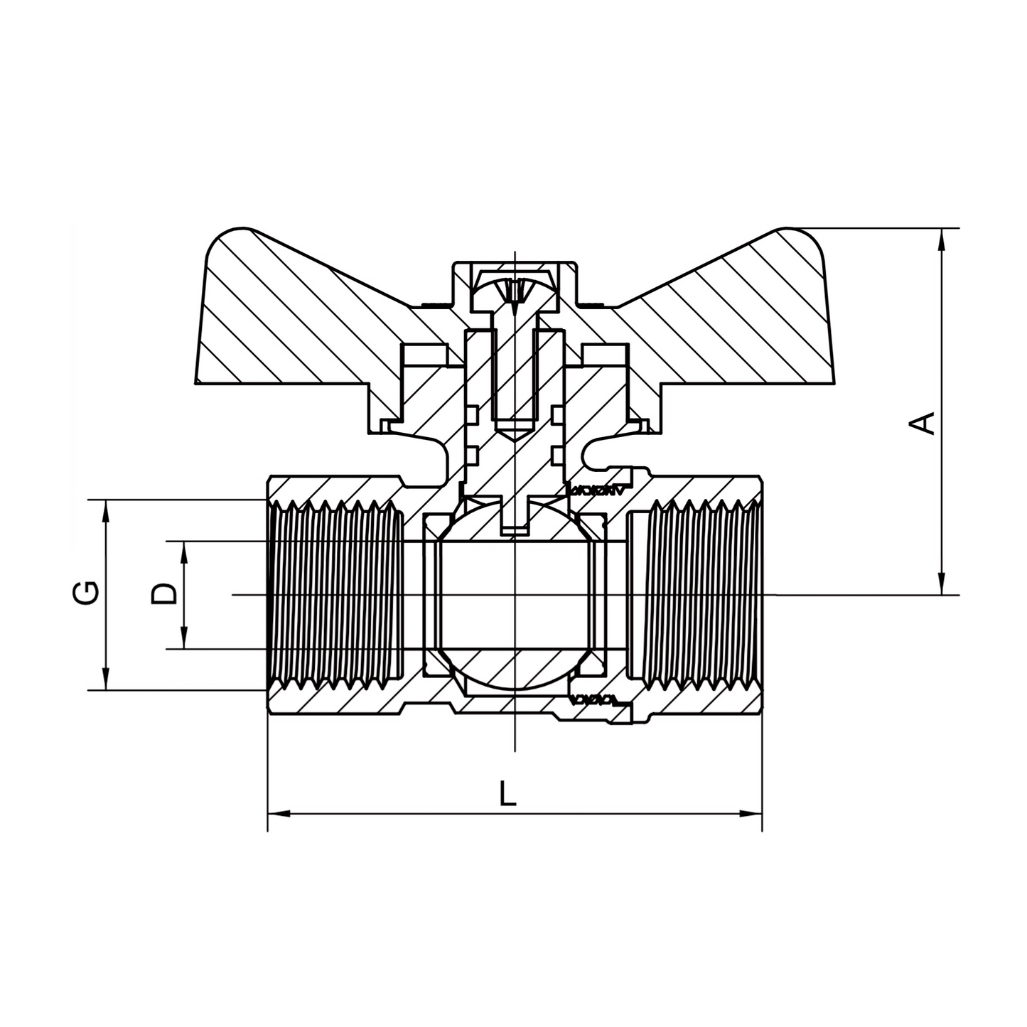 Lockable ball valve YH-218