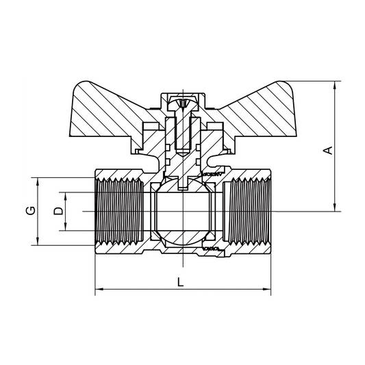 Lockable ball valve YH-218
