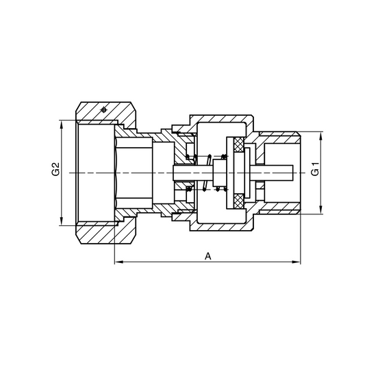 Brass check valve YH-401
