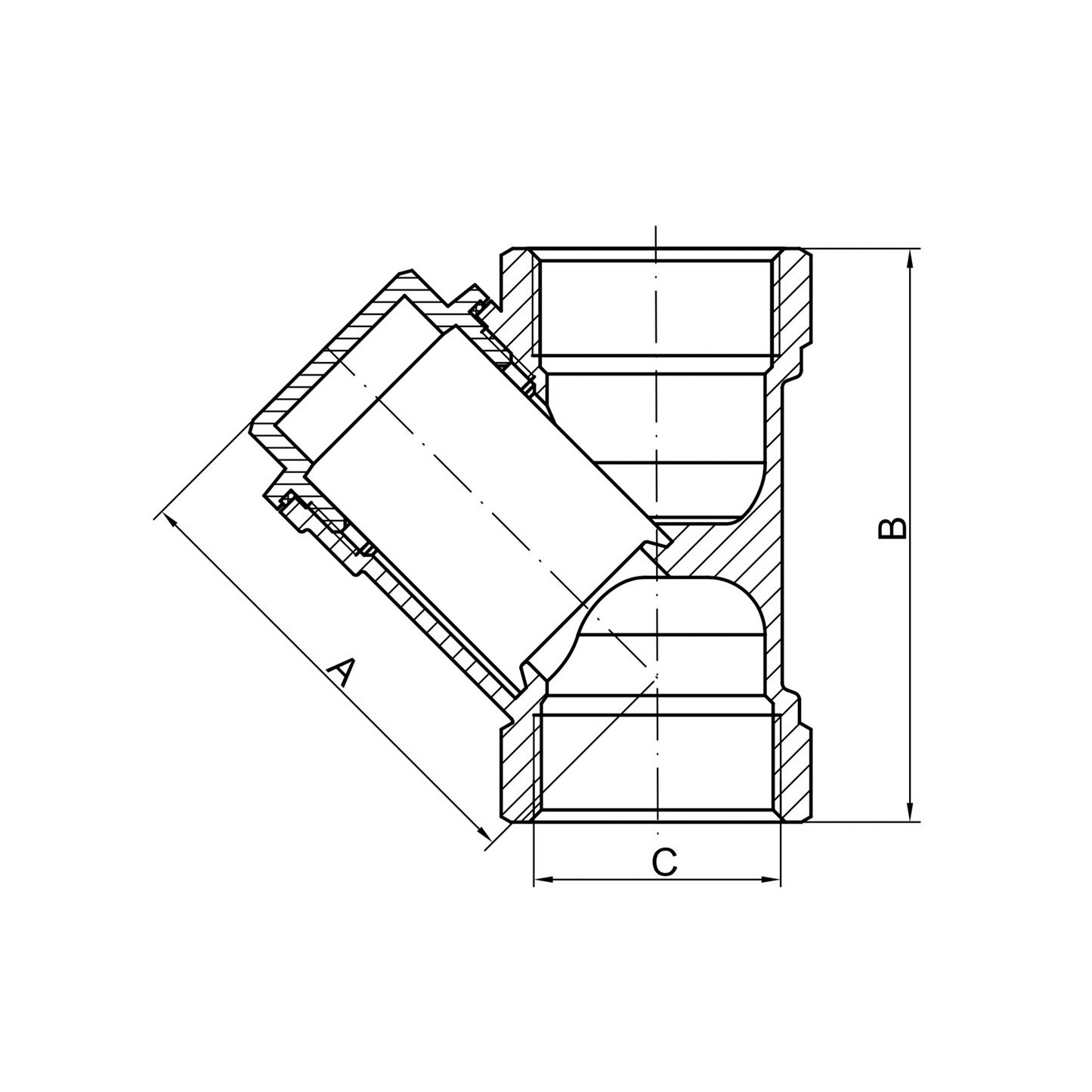 Brass Y-type strainer YH-501
