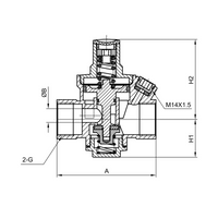 Brass reducing valve YH-601