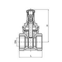 Mechanical anti-theft nodular cast iron soft sealing gate valve YH-1003