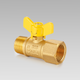 Brass ball valve with butterfly handle (F/M) YH-205