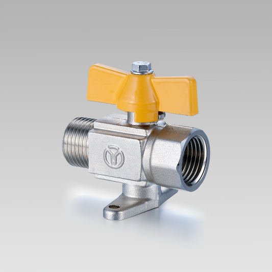 Brass ball valve with base (F/M) YH-211