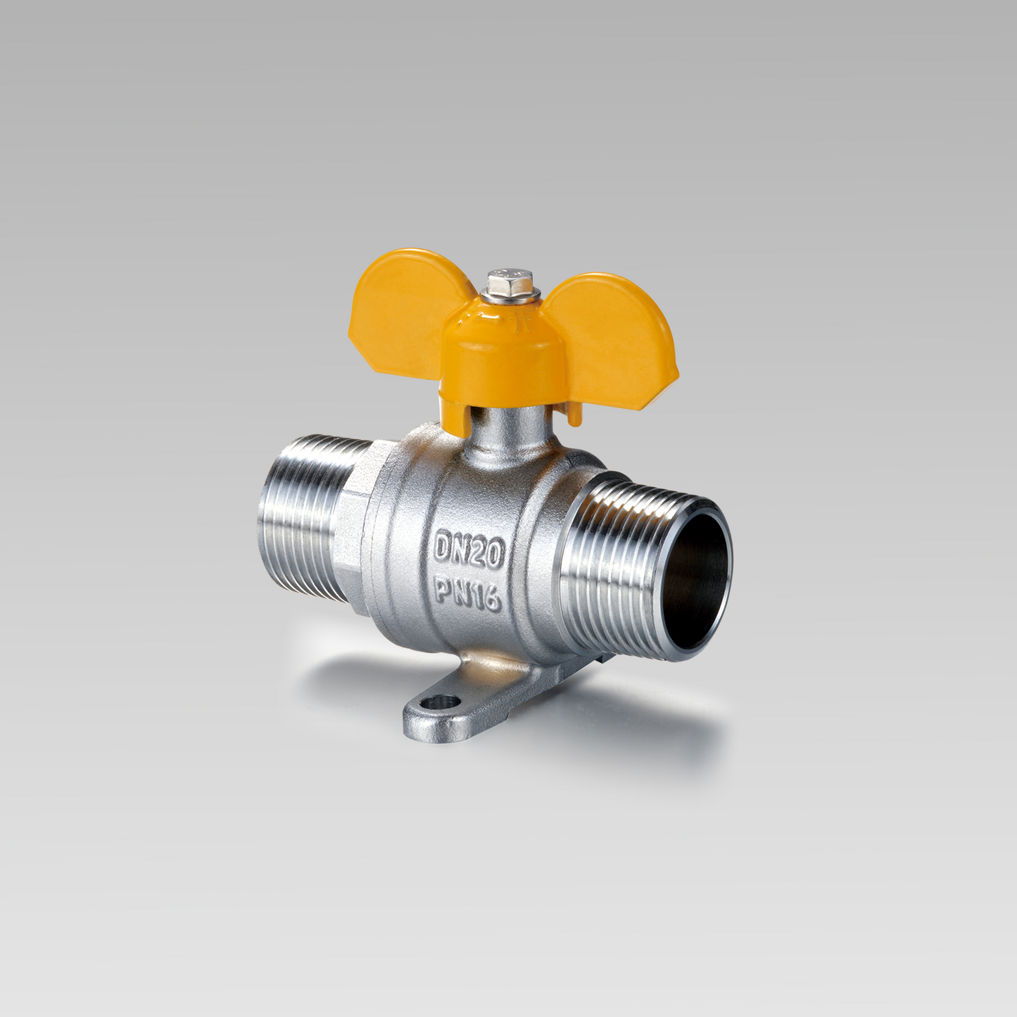Brass right angle ball valve (M/M) YH-214